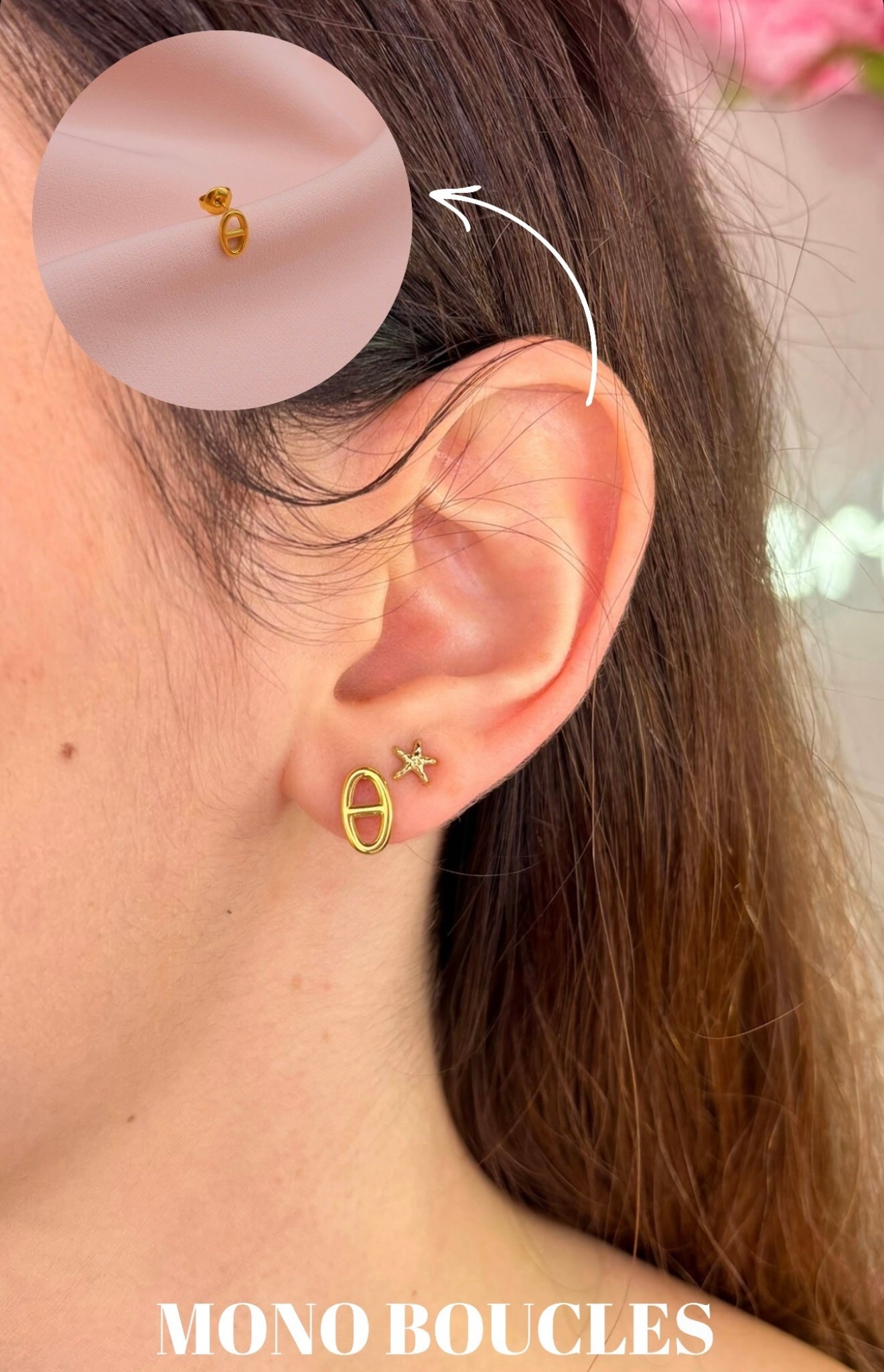 Mono boucle en acier inoxydable