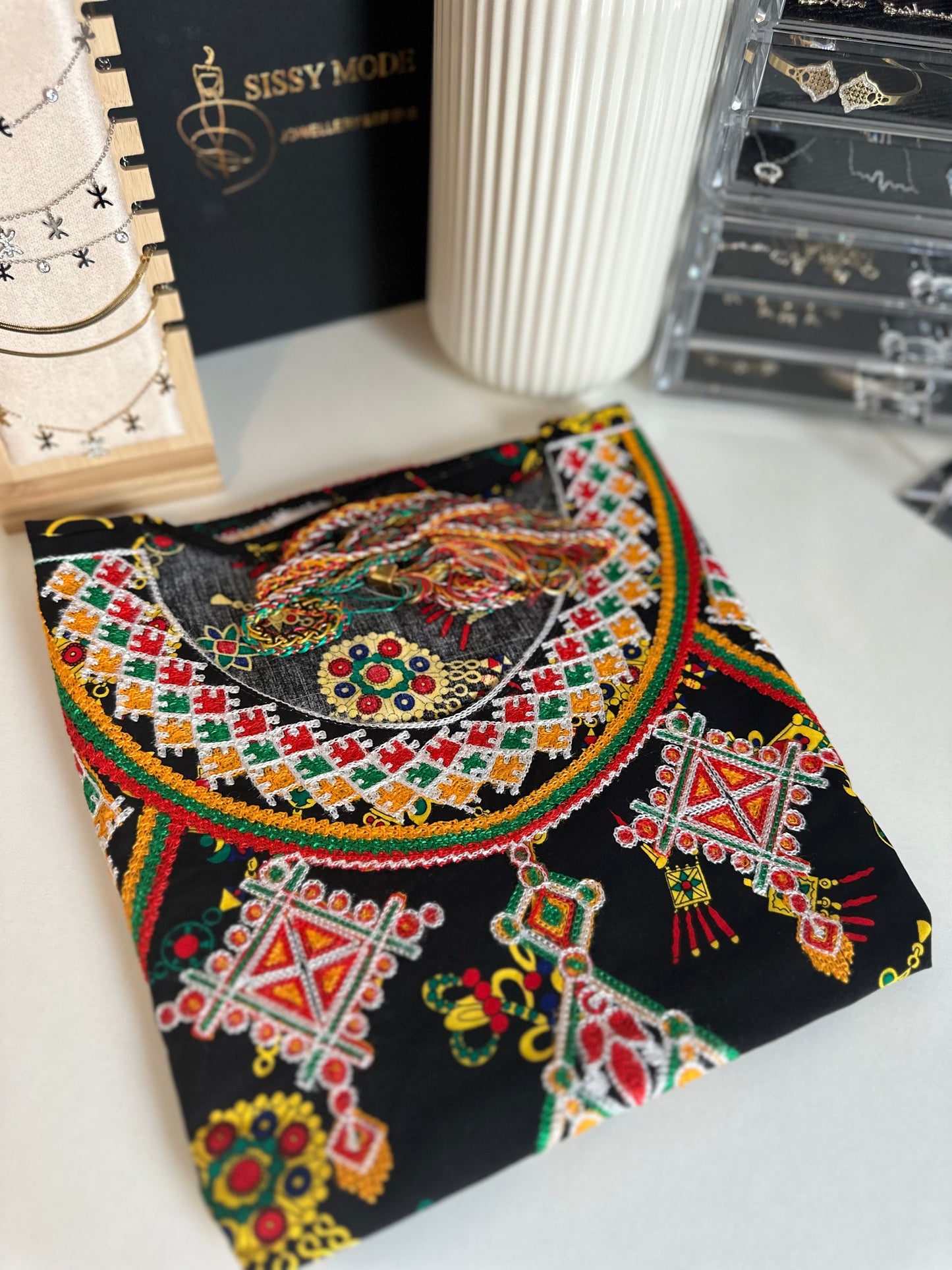Robe kabyle maison Mi-longue Noir