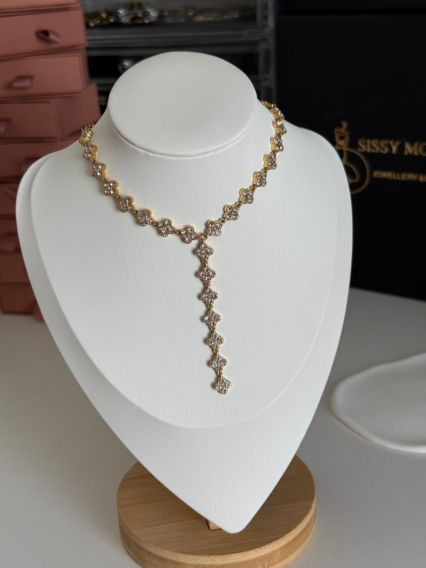 Collier sautoir Cristal