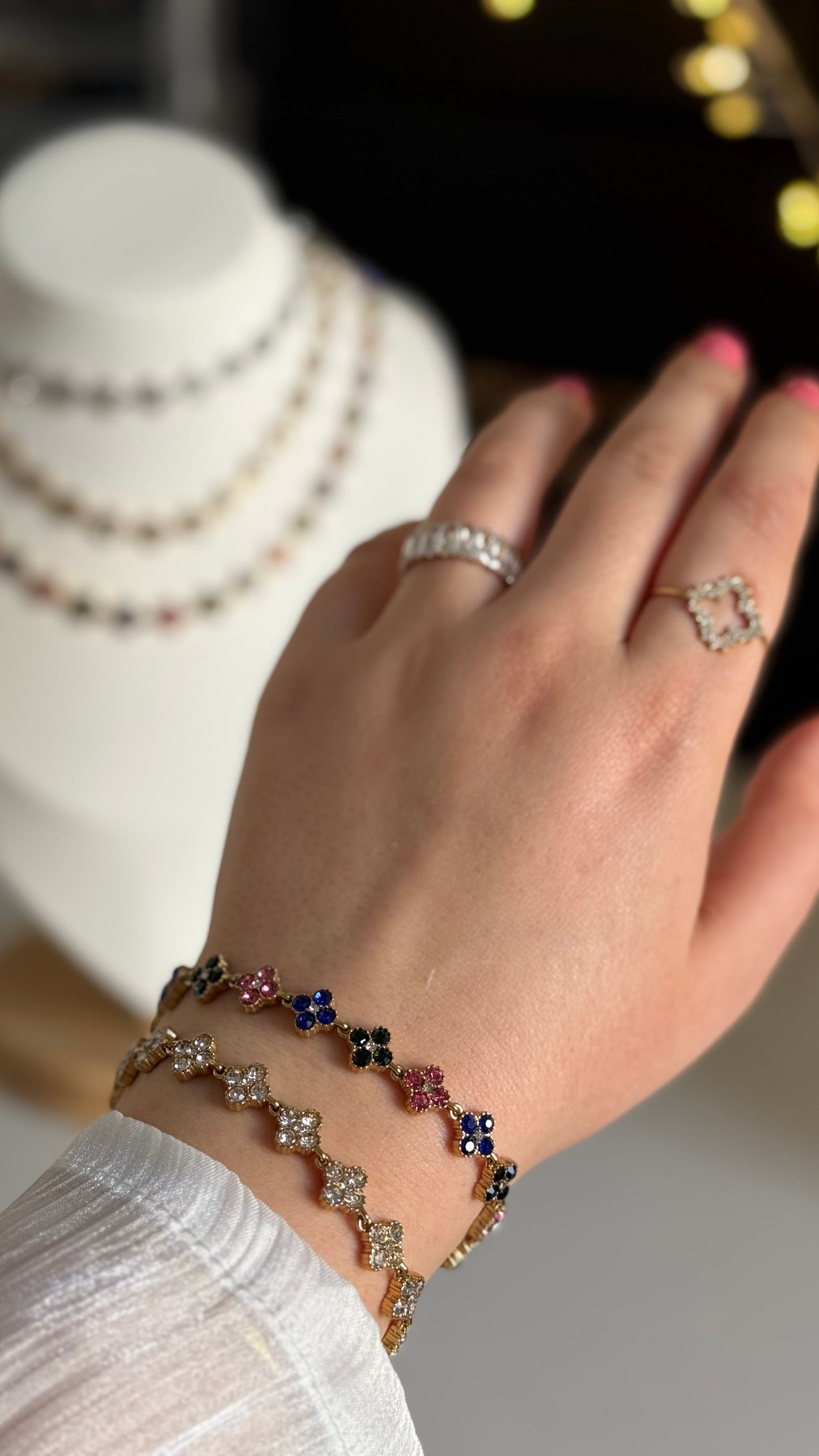 Cristal | Bracelet en acier inoxydable