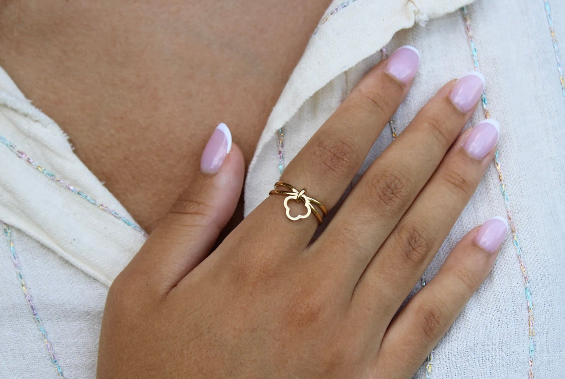 Léna | Bague en acier inoxydable