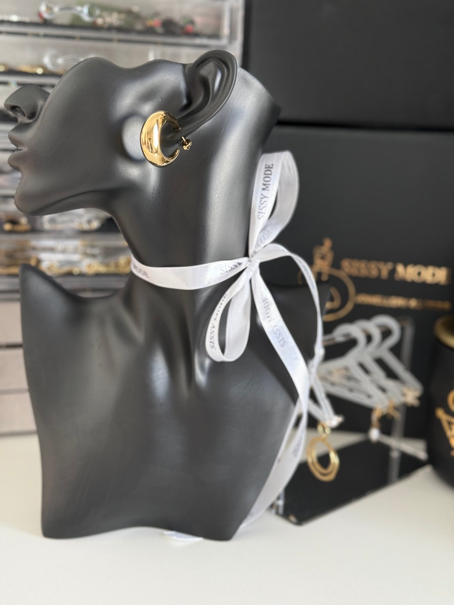 Boucles d’oreilles en acier inoxydable