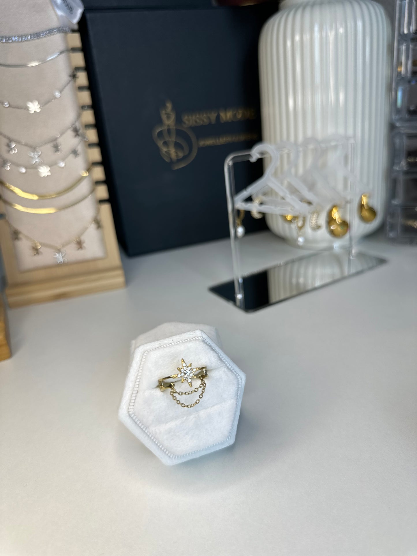 Nora | Bague en acier inoxydable