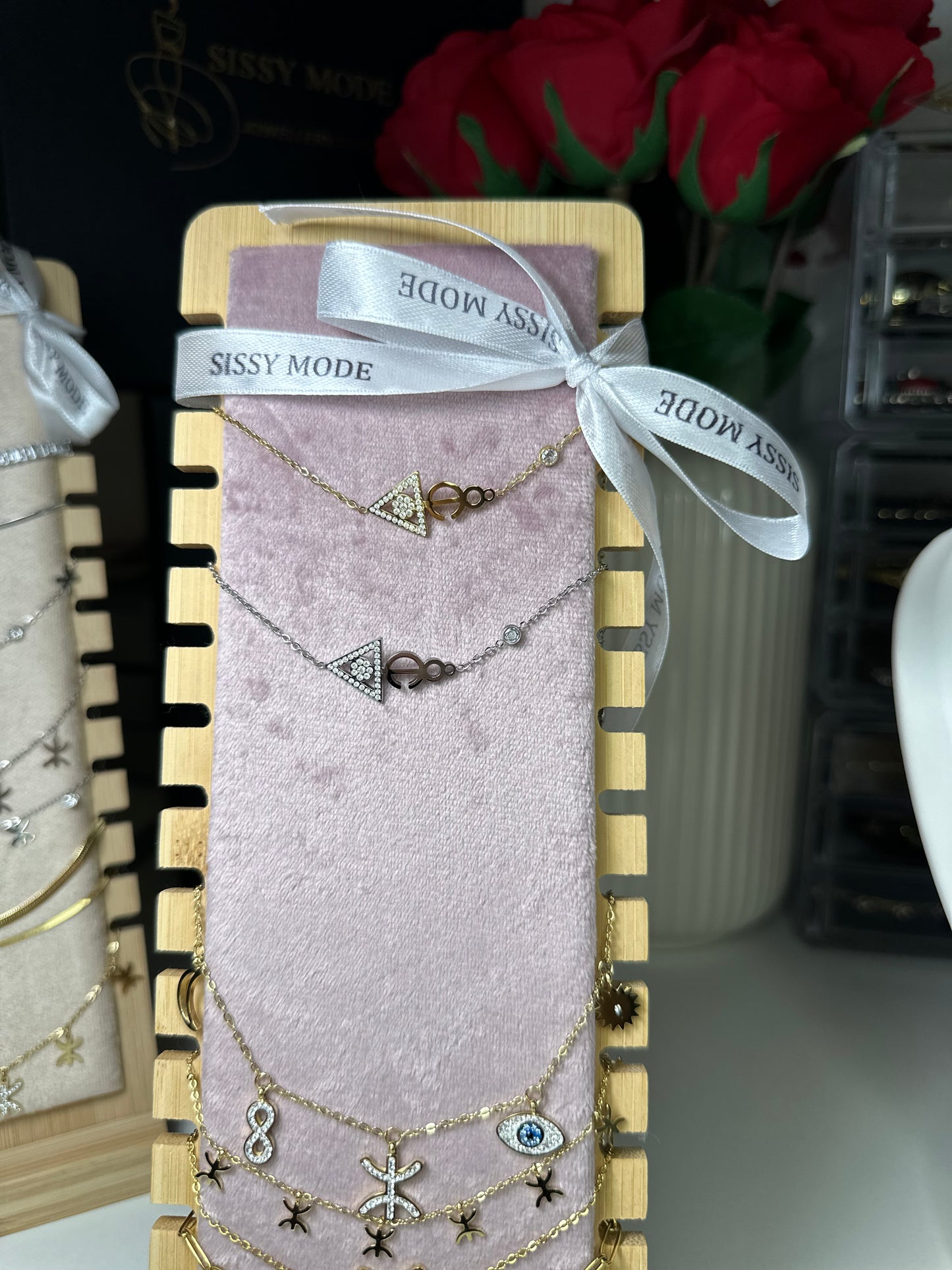 Dabi | Bracelet avec signe berbère en acier inoxydable