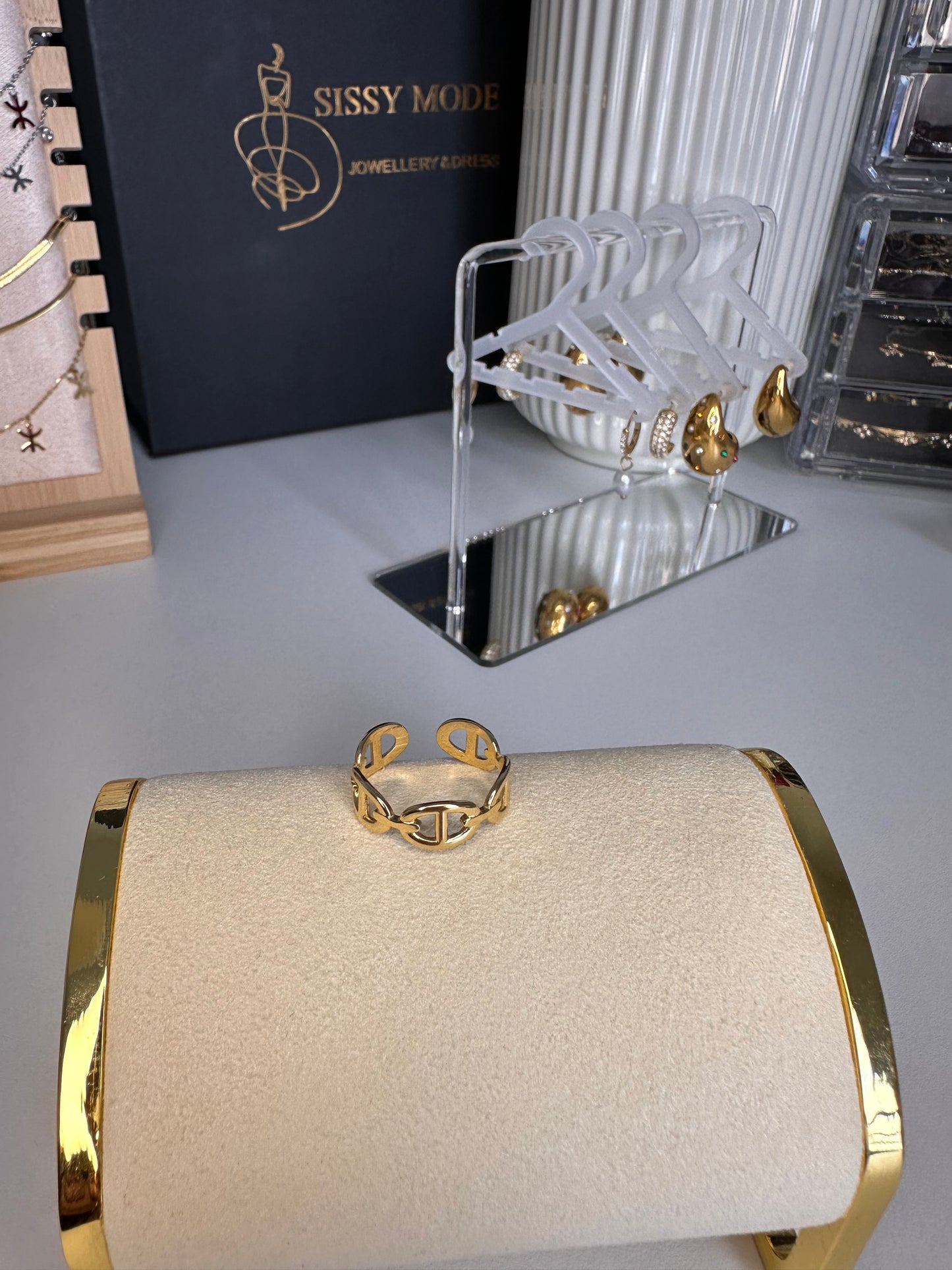 Elina | Bague en acier inoxydable