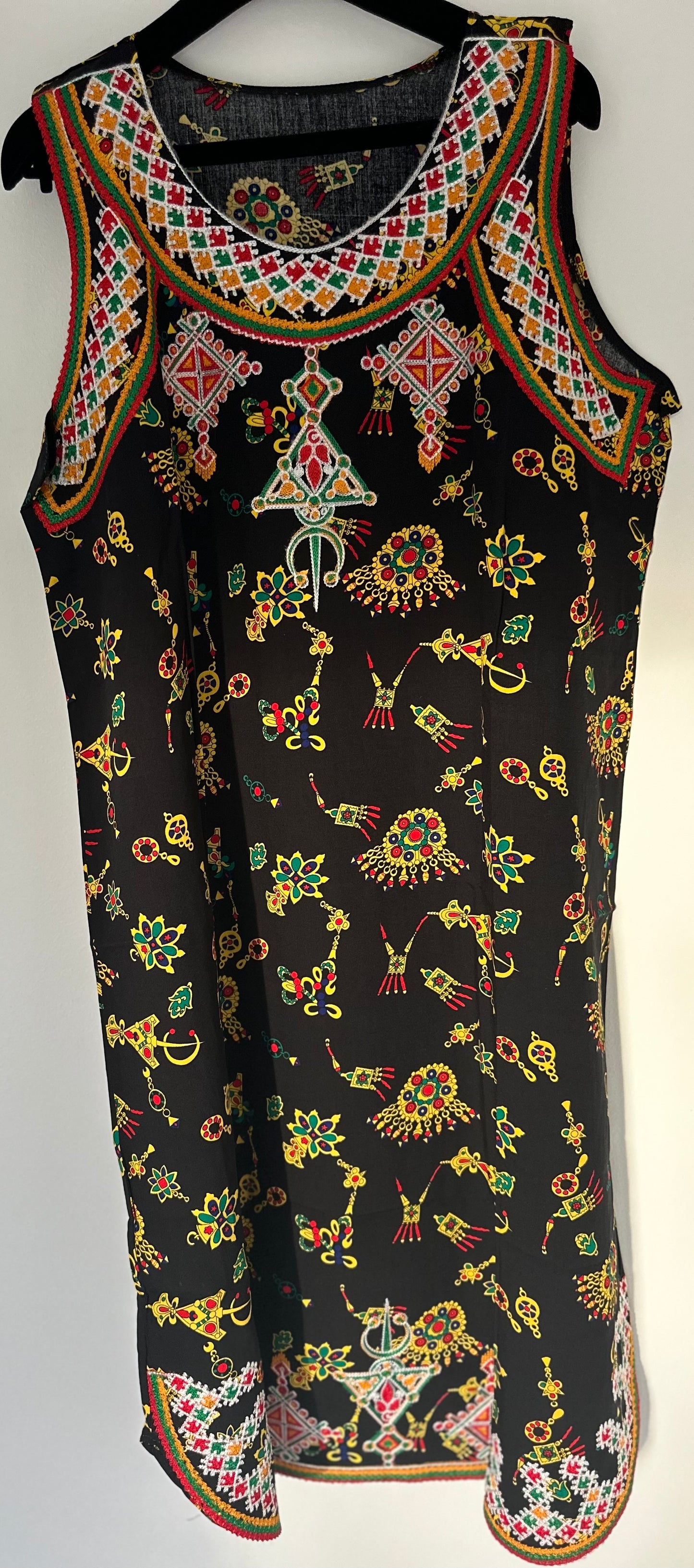 Robe kabyle maison Mi-longue Noir