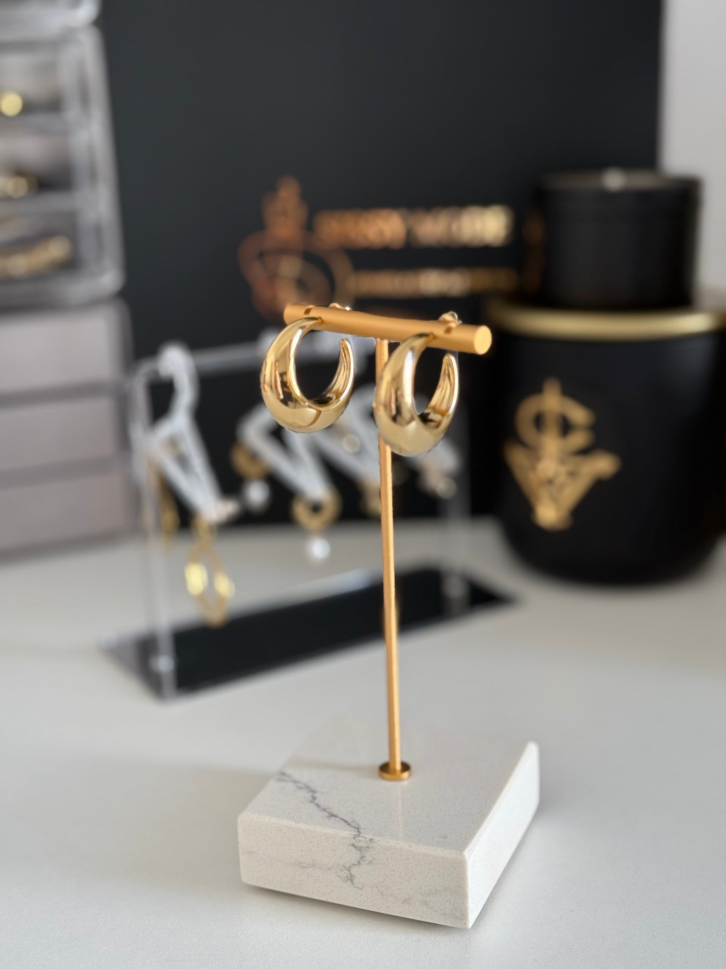 Boucles d’oreilles en acier inoxydable