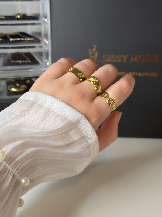 Elina | Bague en acier inoxydable