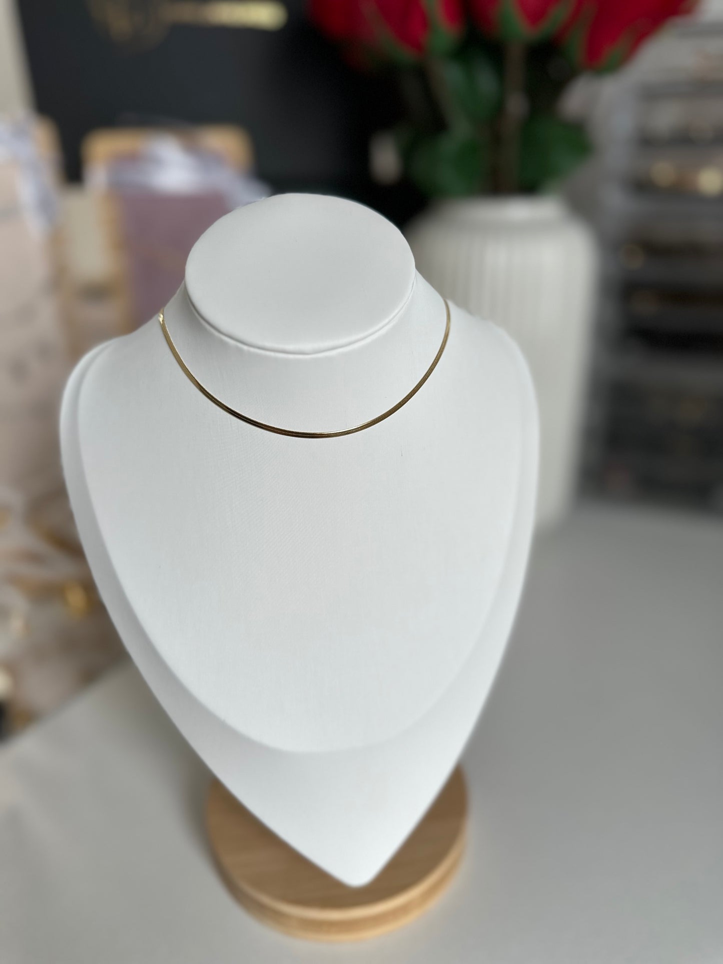 Snake (fin) | Collier en acier inoxydable