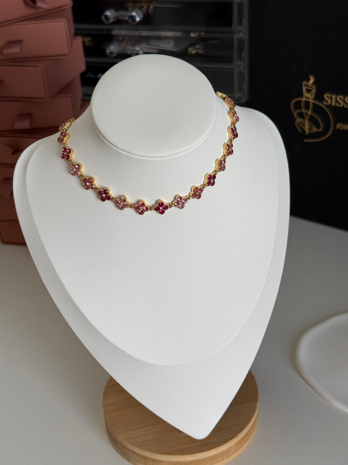 Collier Red Cristal