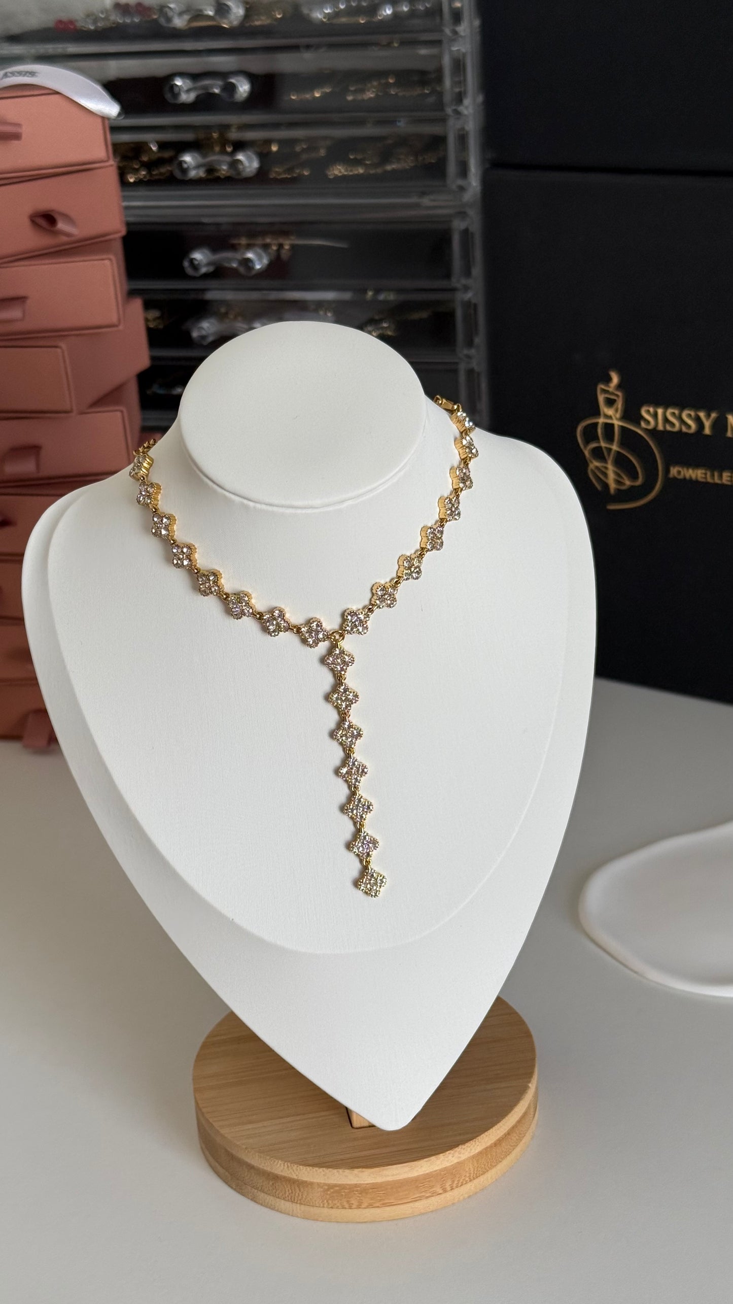 Collier sautoir Cristal