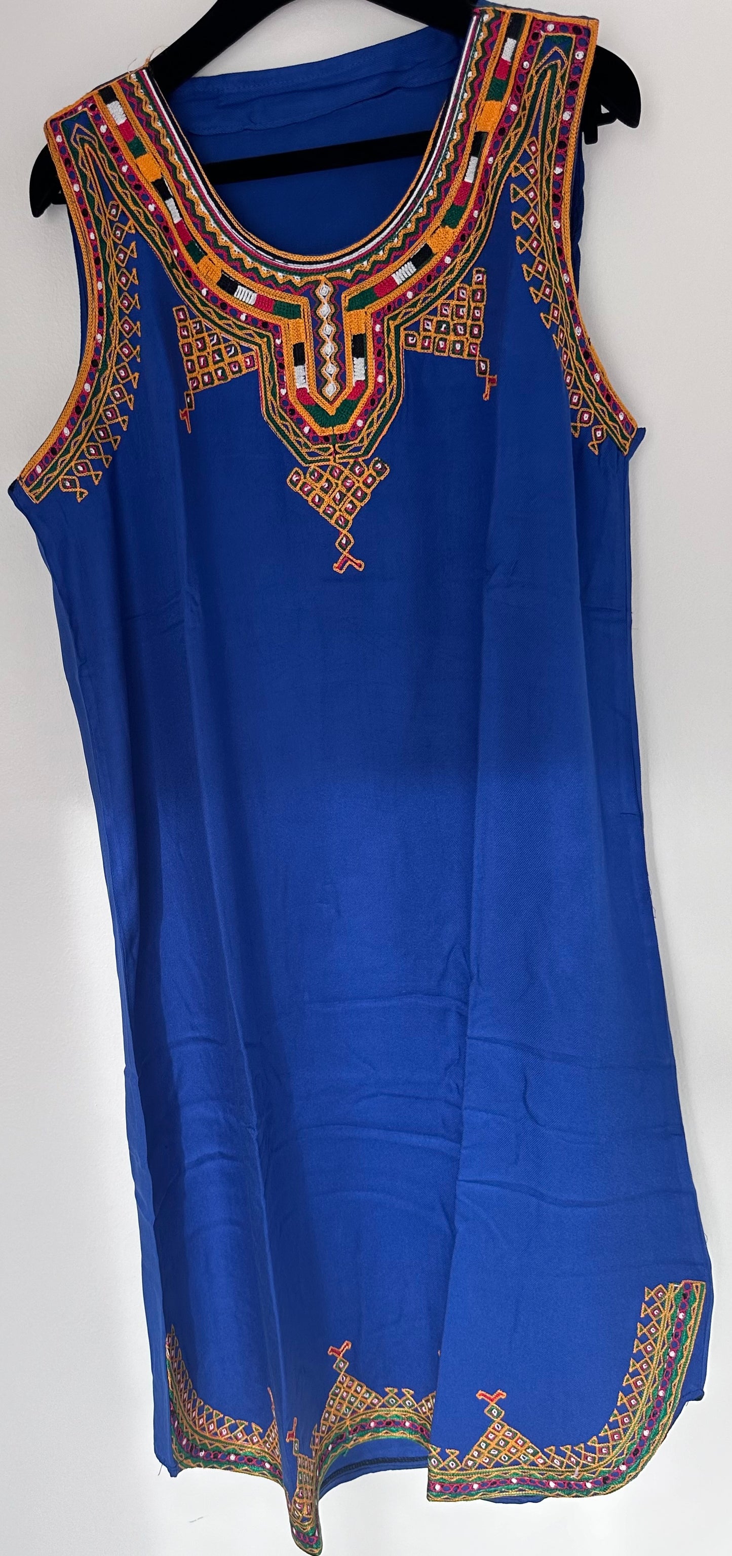 Robe kabyle maison Mi-longue Bleu