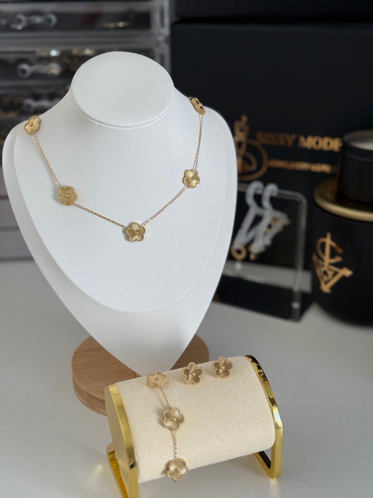 Parure trèfle