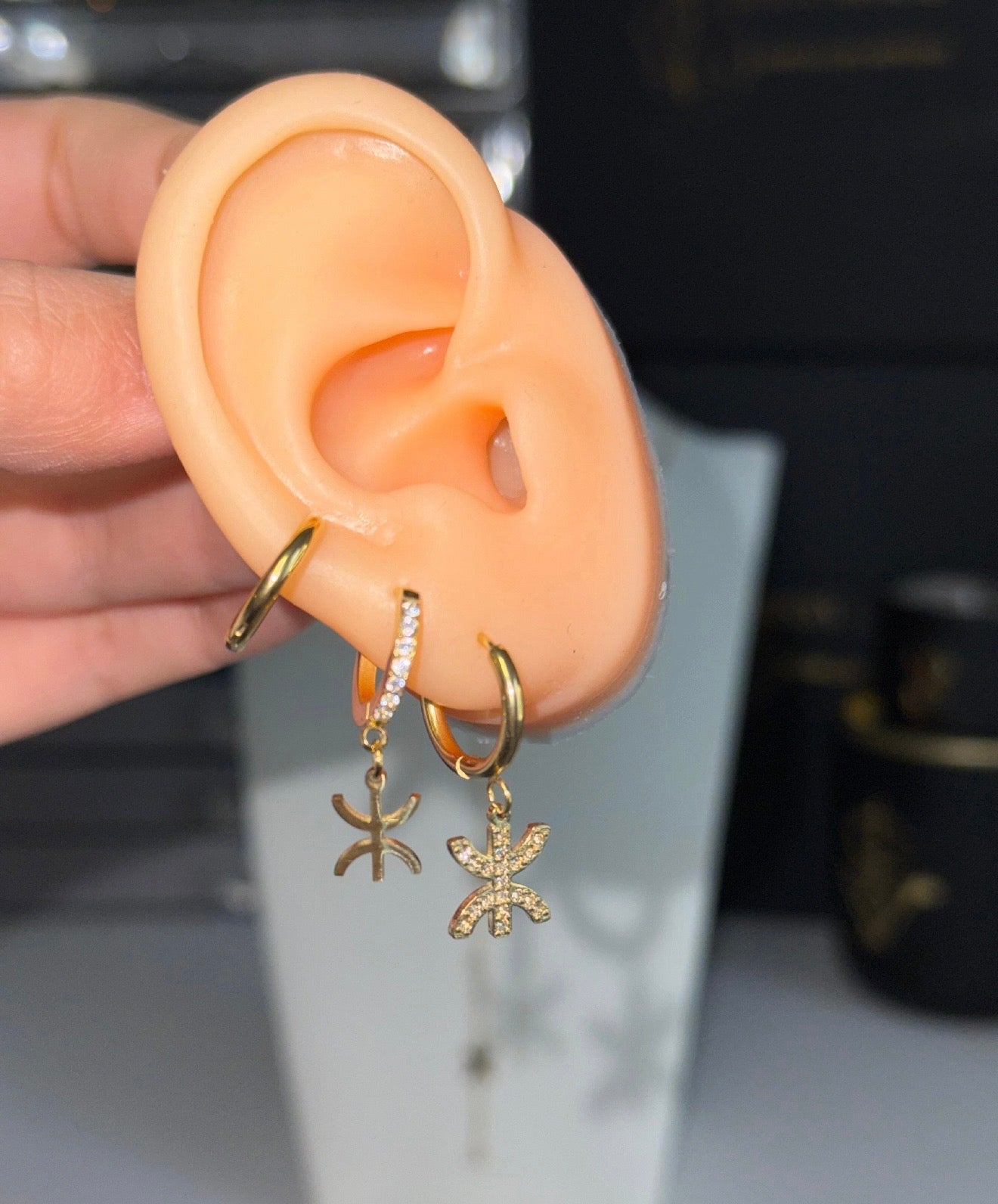 Boucles d'oreilles Thafath |  Lot de 3 bijoux berbère