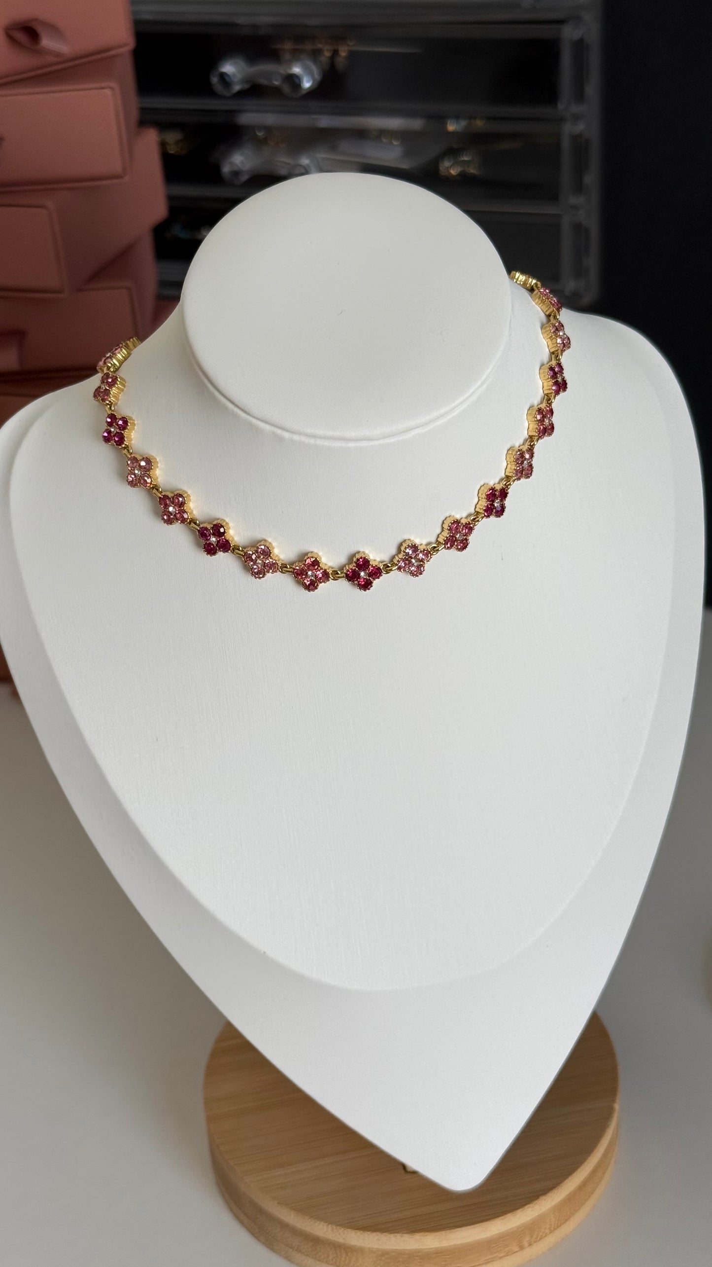 Collier Red Cristal