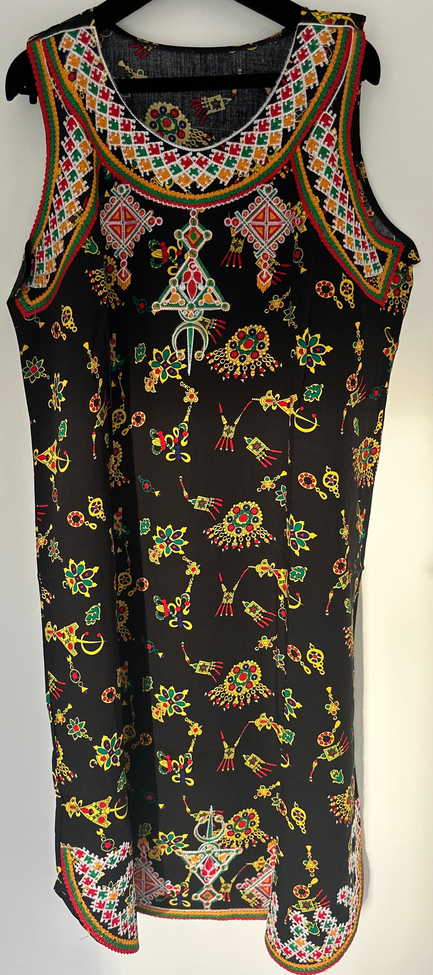 Robe kabyle maison Mi-longue Noir