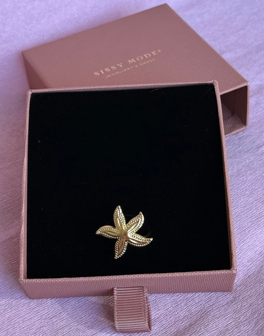 Starya | Bague étoile de mer en acier inoxydable