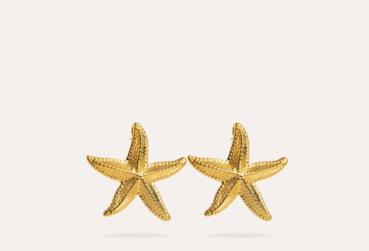 Starya | Boucles d’oreilles en étoile de mer en acier inoxydable