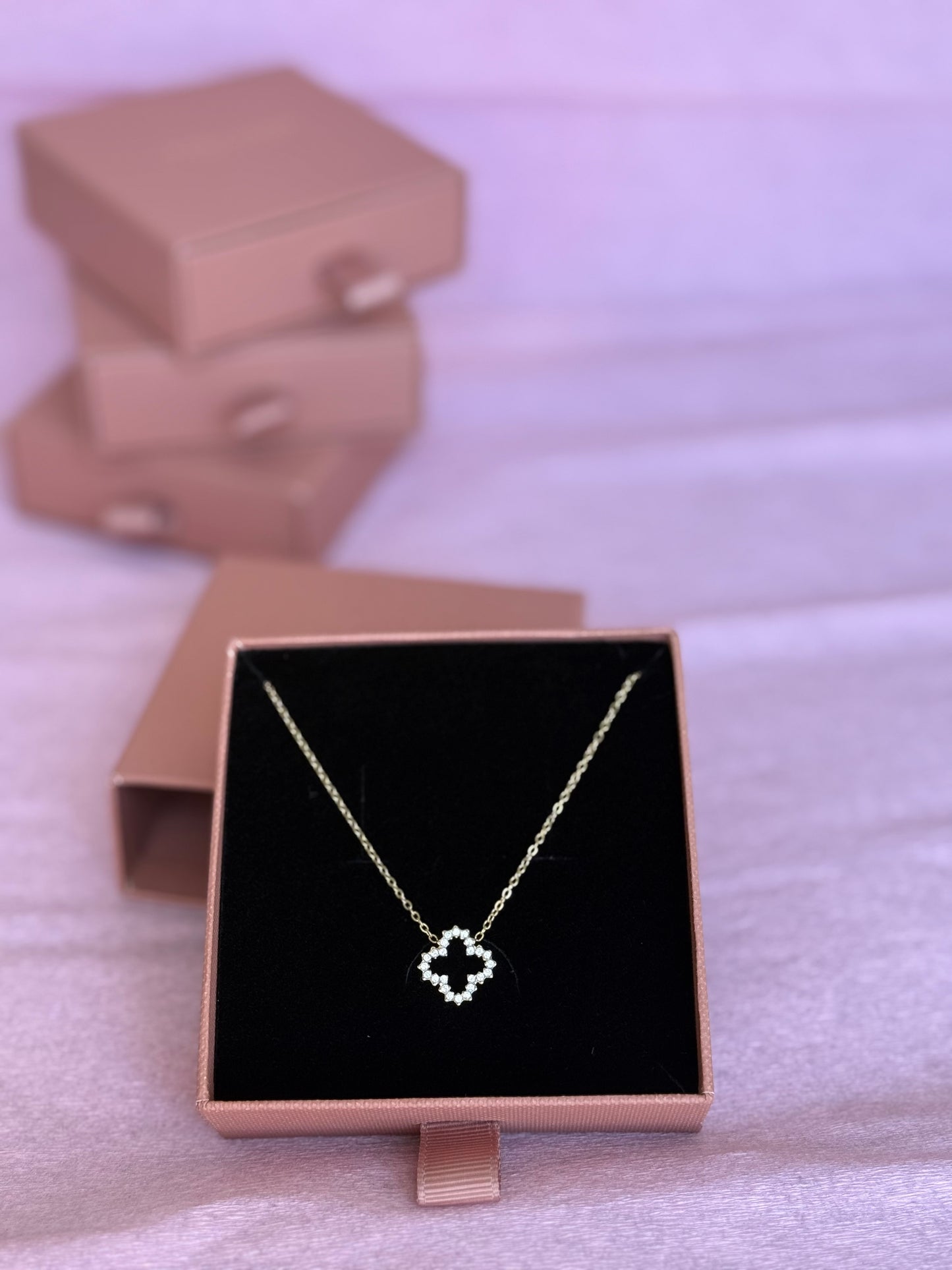 Trèfle | Collier en acier inoxydable