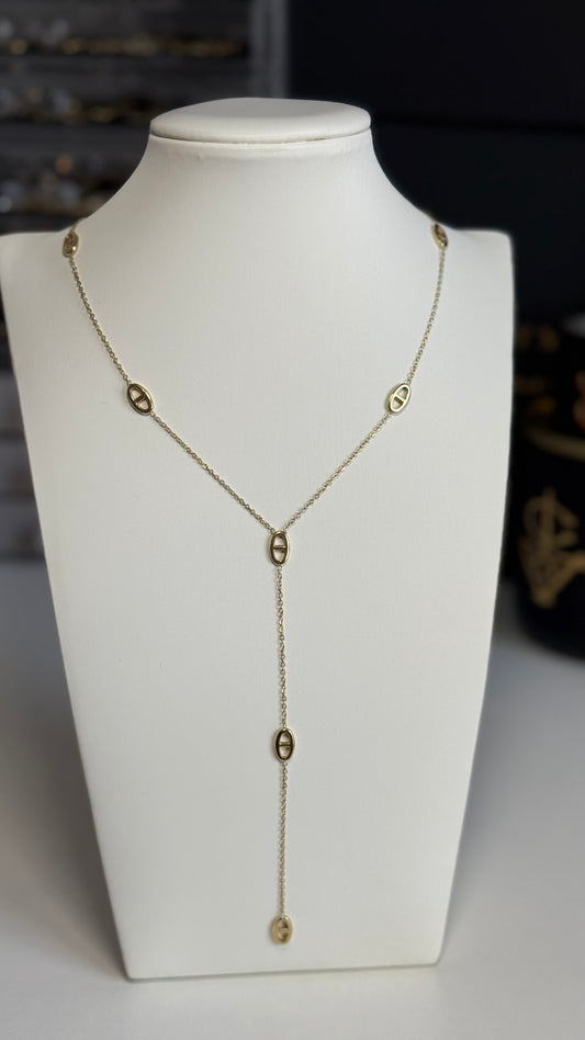 Collier sautoir en acier inoxydable