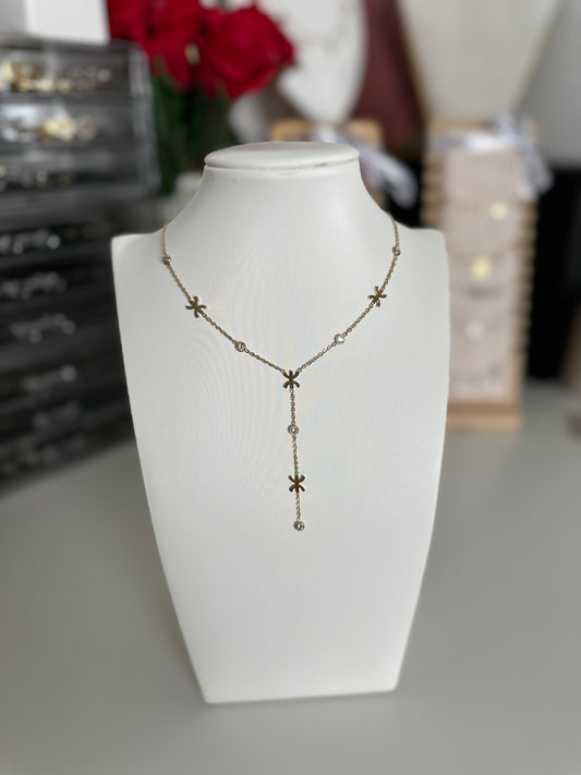 Nora | Collier sautoir en acier inoxydable avec signe Amazigh