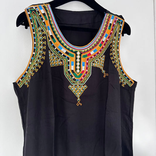 Robe kabyle maison Mi-longue Noir