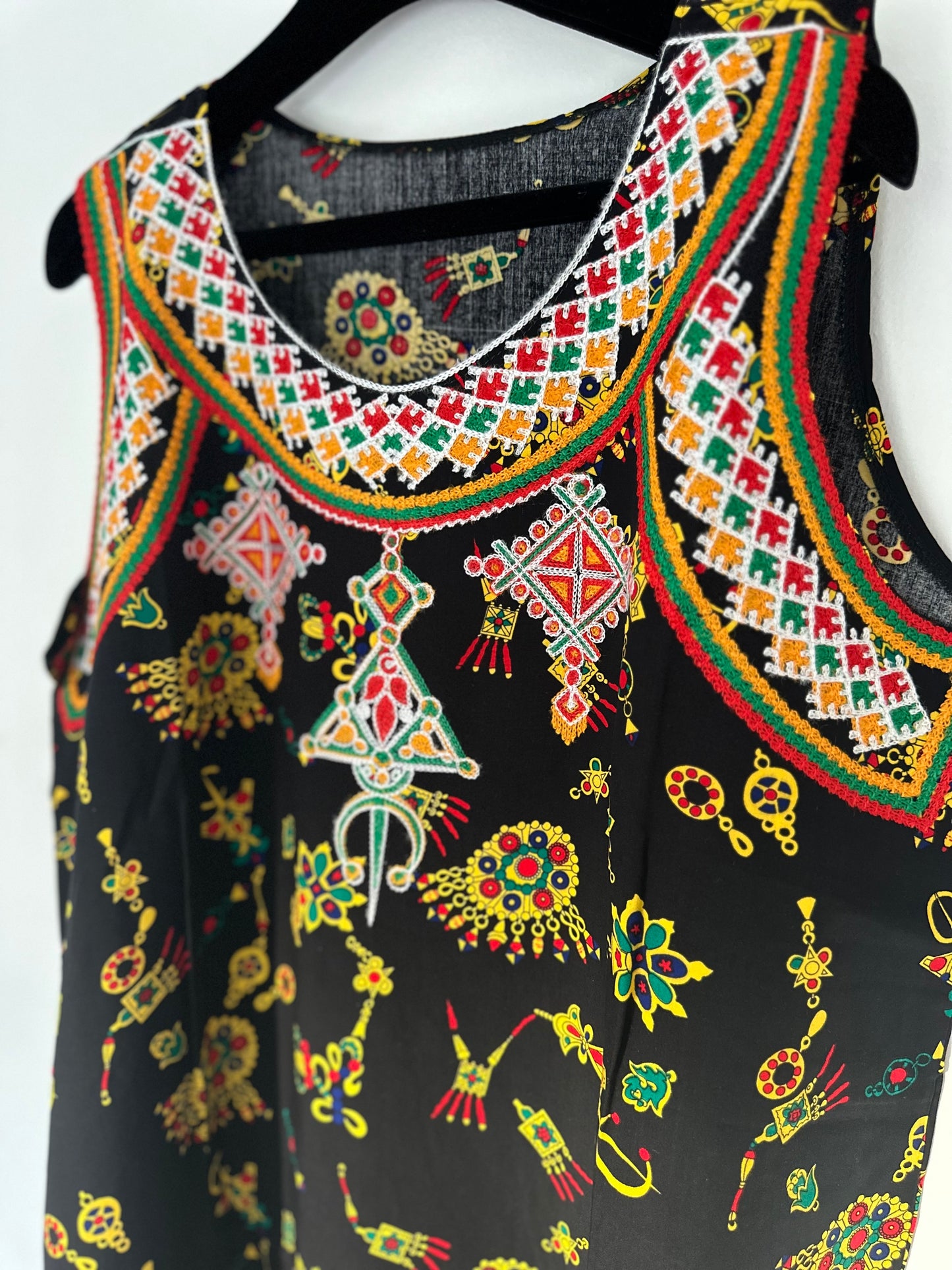 Robe kabyle maison Mi-longue Noir