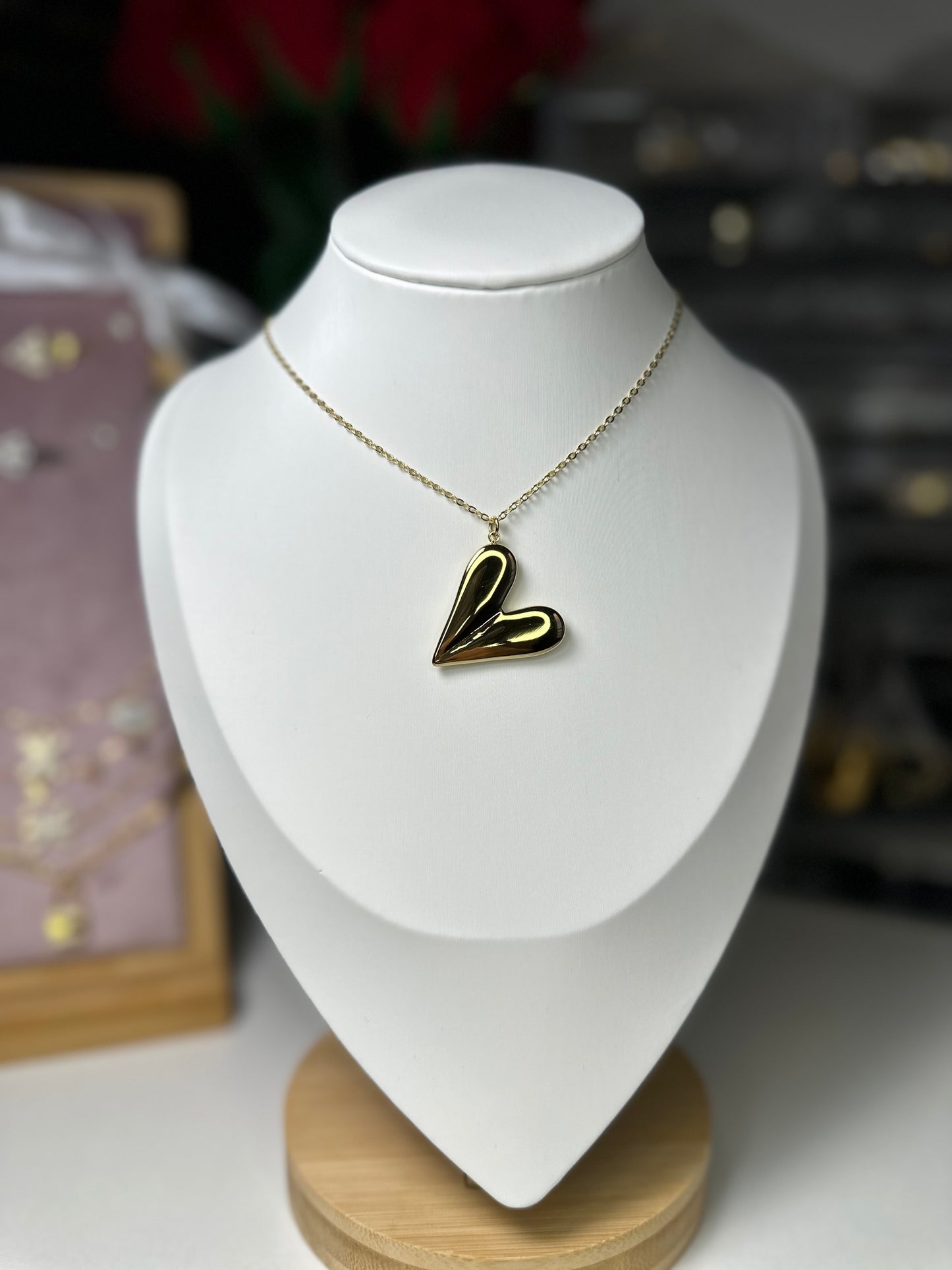 Cœur | Collier en acier inoxydable