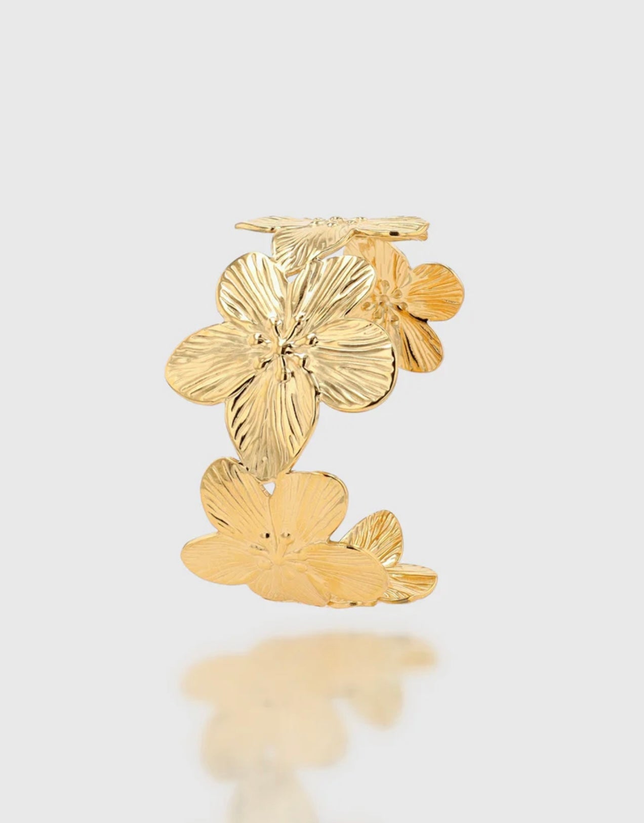Bloom | Bracelet jonc grosses fleurs