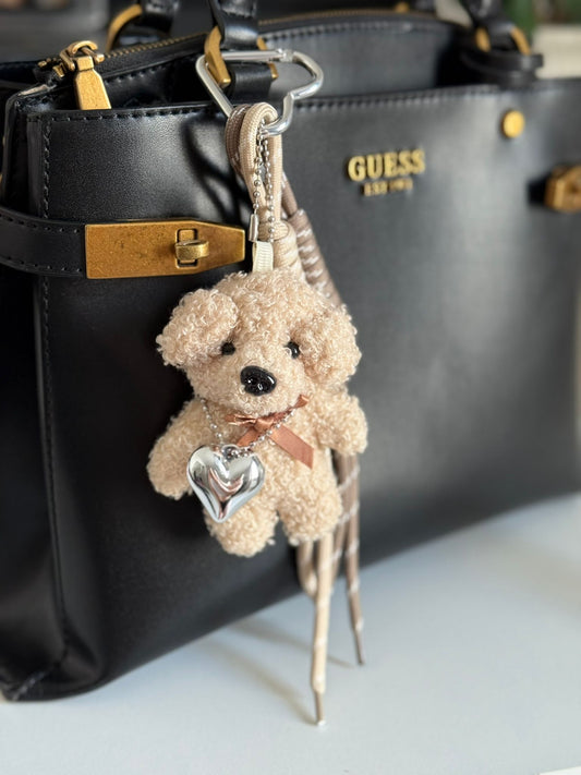 Bijou de sac Teddy - Coeur Argenté